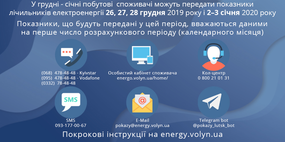 Тепер ви можете передавати показники без очікування з'єднання з оператором
